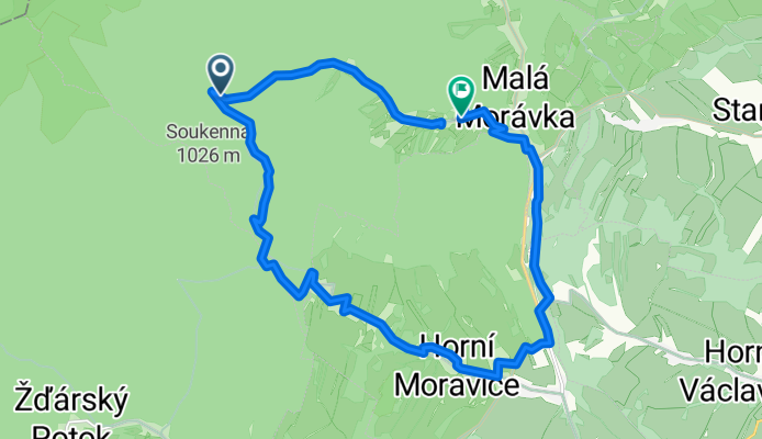 Karlov pod Pradědem do Karlov pod Pradědem