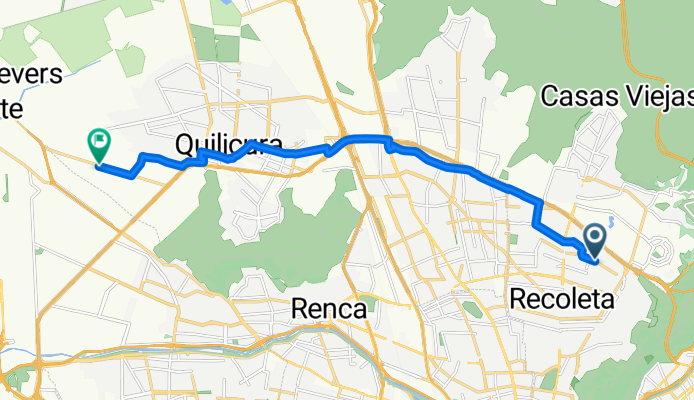 Avenida Los Zapadores, Recoleta a Camino Lo Echevers, Quilicura