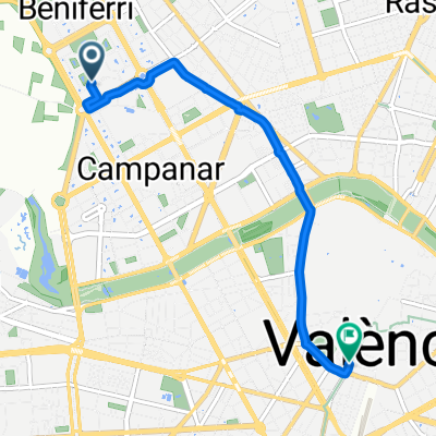 Carrer de la Marina Baixa, València to Carrer de Padilla, València