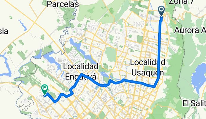 Carrera 8C, Bogotá a Calle 22J, Bogotá