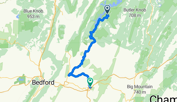 Trough Creek SP to Breezewood