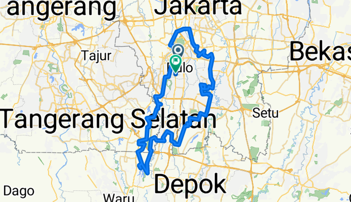 Jalan Melawai Raya, South Jakarta to Jalan Kirai, South Jakarta