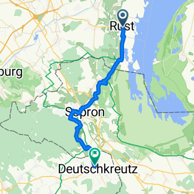 Von Rust über Mörbisch, Fertőrákos, Sopron, Harka bis Deutschkreutz