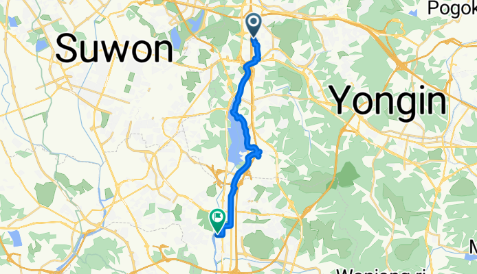 신갈동, 용인시에서 오산동, 화성시까지