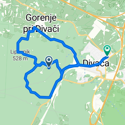 Gorenje pri Divači, Divača to Kraška cesta, Divača