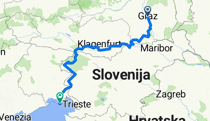 Graz - Grado über die Hügel