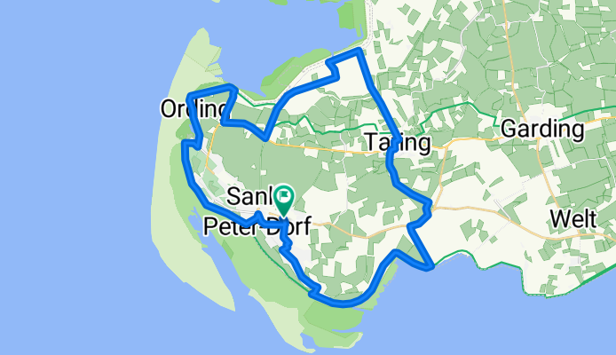 A7 -  34km - Route in Sankt Peter-Ording