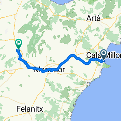 Passeig del Mar, Sant Llorenç Des Cardassar nach Petra