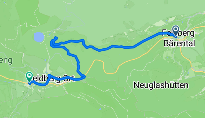 Von Feldberg (Schwarzwald) bis Hebelhof