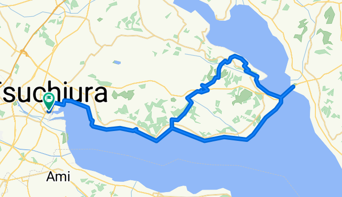 Route to Tsuchiura-eki