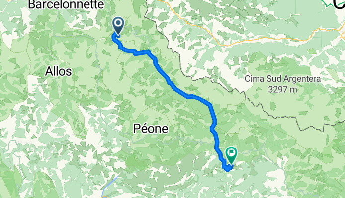 Jausiers - Saint-Martin-Vésubie