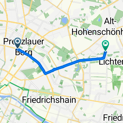 Kollwitzstraße, Berlin to Genslerstraße, Berlin