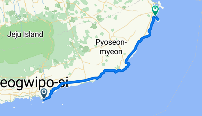 보목로64번길, 서귀포시에서 신고로22번길, 서귀포시까지