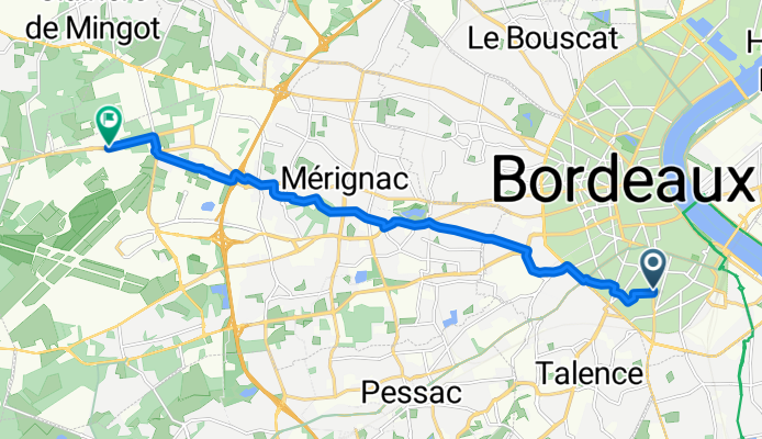 De Cours de l'Yser à Avenue Marcel Dassault