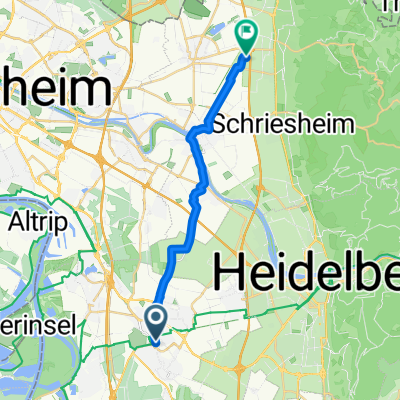 Friedrichstraße, Schwetzingen nach Goldbeckstraße, Hirschberg an der Bergstraße