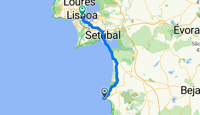 Von Santiago do Cacém bis Lissabon