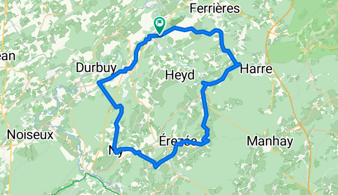 Au-Dessus des Hans, Durbuy naar Au-Dessus des Hans, Durbuy