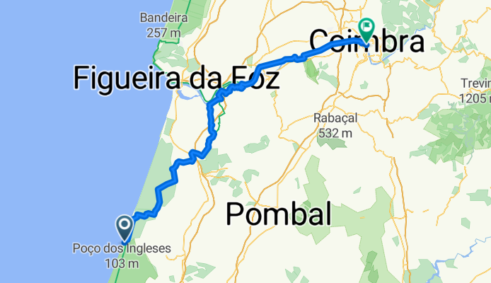 Von Marinha Grande bis Coimbra