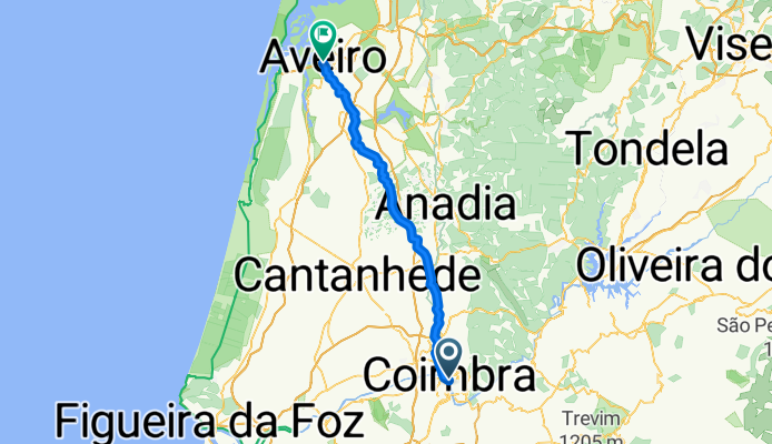 Von Coimbra bis Aveiro