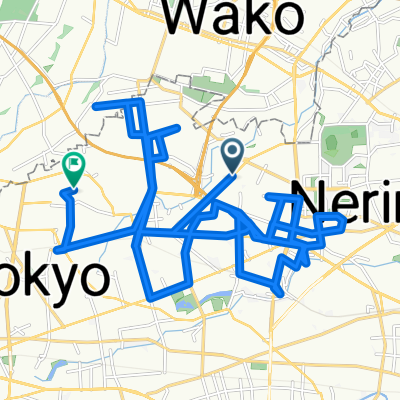 大泉町2丁目, 練馬区へ西大泉2丁目, 練馬区