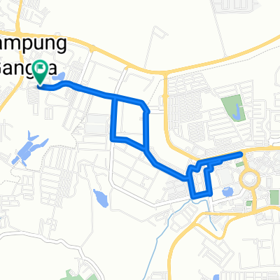 Route in Durian Tunggal