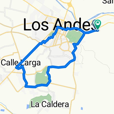 Ruta a Camino Internacional El Sauce Km4 Los Andes