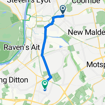 Galsworthy Road, Kingston Upon Thames to Oakleigh Mews, Surbiton