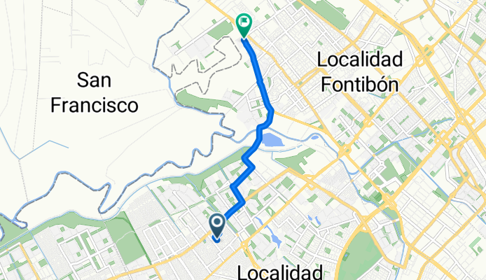 De Carrera 87h 26-38 a Carrera 116A 15c