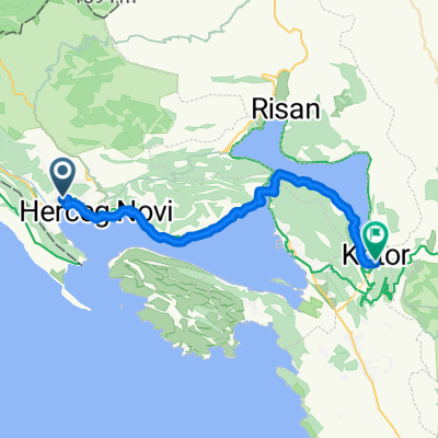 nach Kotor KÜSTEN STRASSE