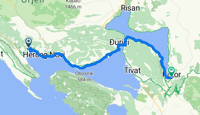 nach Kotor KÜSTEN STRASSE