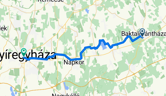 Baktalórántháza - Nyíregyháza
