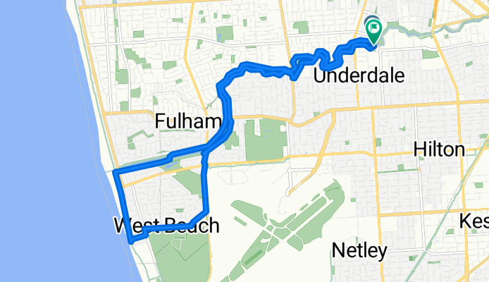 Route from Mountbatten Terrace 12A