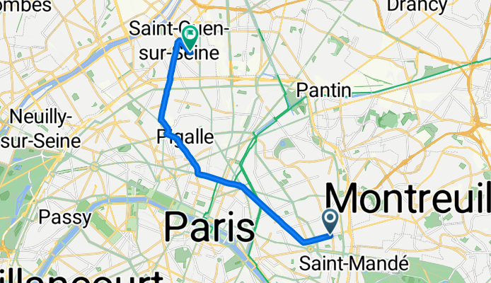 Rue d'Avron to Rue des Entrepreneurs