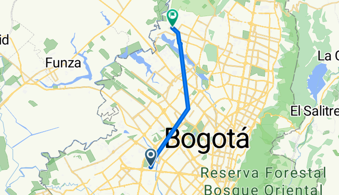 De Carrera 70b # 6B-16 a Carrera # 142C-36