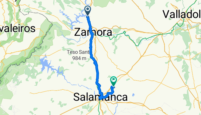 Calle de Carlos Pinilla, Montamarta a Villaverde de Guareña