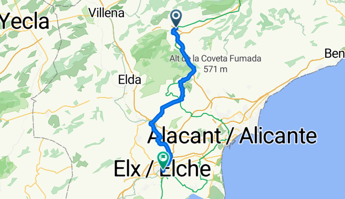 Castalla - Elche 57 km