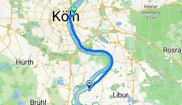 Sandbergstraße, Köln nach Luise-Straus-Ernst-Straße, Köln