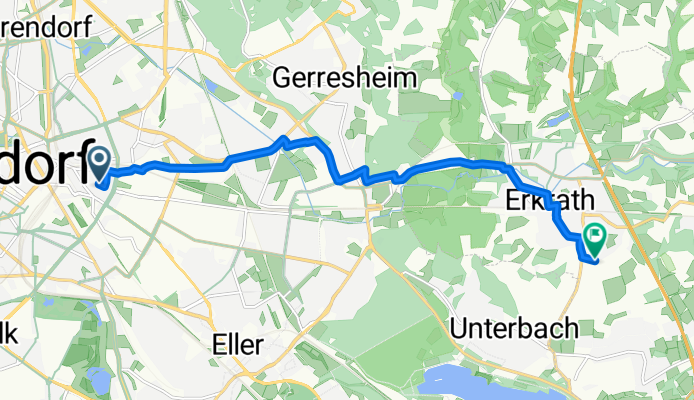 Langerstraße, Düsseldorf to Taubenstraße, Erkrath