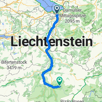 Route in Sankt Margrethen