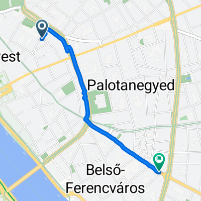 Semmelweis utca, Budapest to District VIII, Budapest