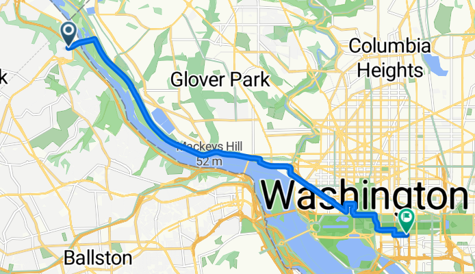N Randolph St, Arlington to Independence Ave SW, Washington