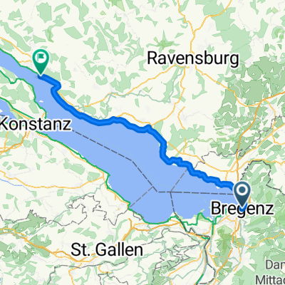 1e fietsdag From Bregenz naar nussdorf