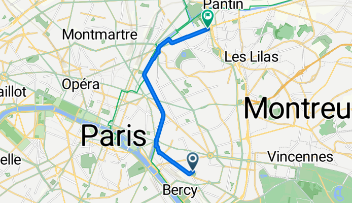 Passage Montgallet, Paris à Avenue Jean Jaurès, Paris