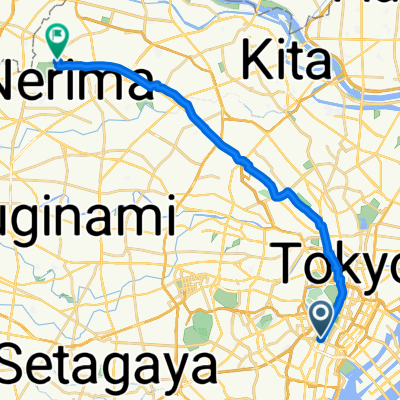 虎ノ門1丁目, 港区へ赤塚新町3丁目, 板橋区