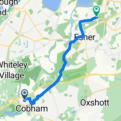 to Esher 最短ルート