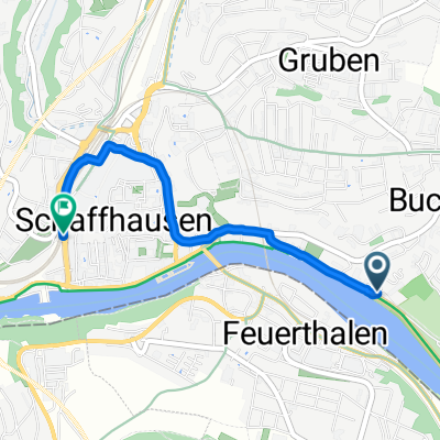 Lindliweg, Schaffhausen nach Mühlenstrasse, Schaffhausen