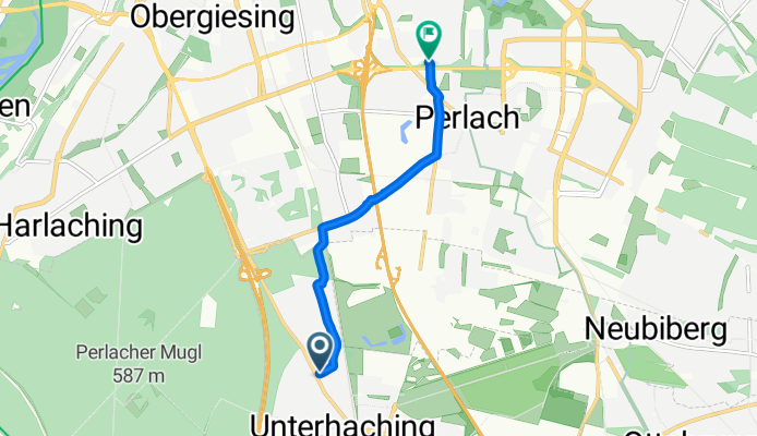 Münchner Straße, Unterhaching nach Adam-Berg-Straße, München