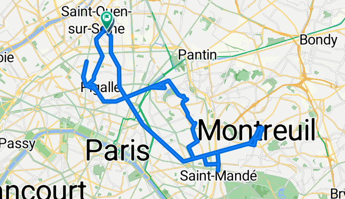 Rue des Entrepreneurs Bis to Rue des Entrepreneurs