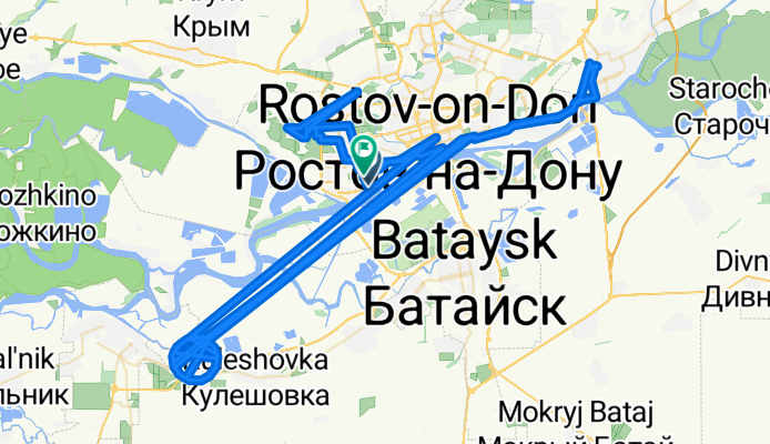 От 2-й Поселковый переулок до Бульвар Платова 2а