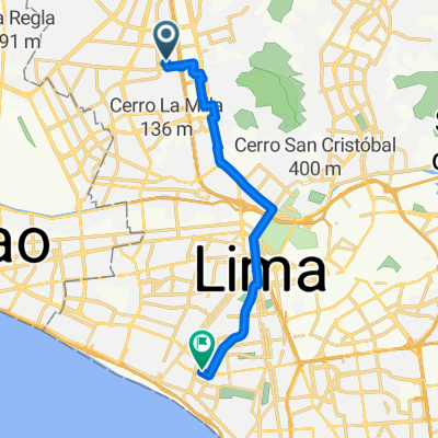 De Sebastián Barranca a Avenida Javier Prado Oeste